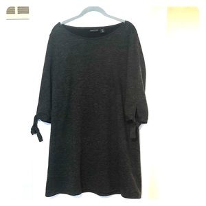 Charcoal gray tunic dress